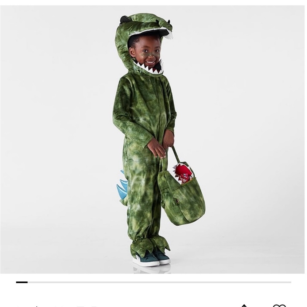 Pottery Barn Kids T. Rex Halloween Costume
